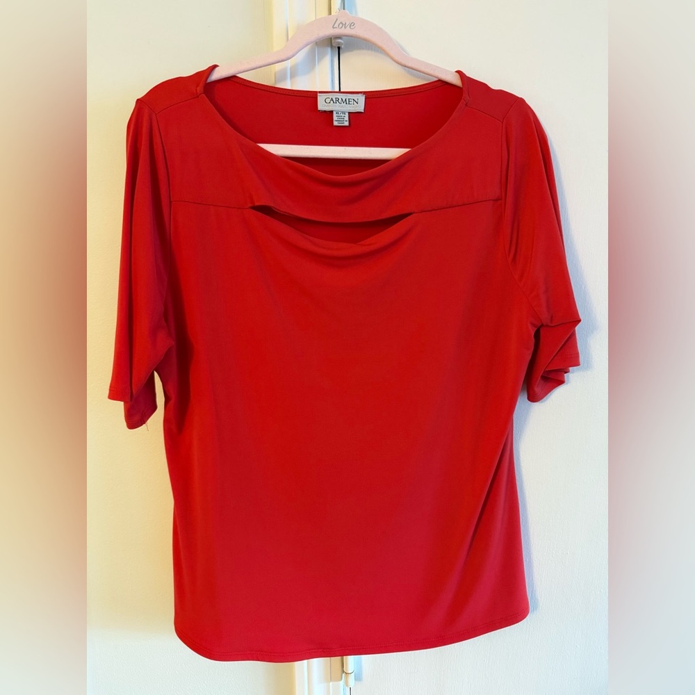 Carmen Short Sleeve cutout blouse